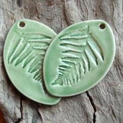Fern leaf pendant huge