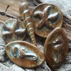 Seashell cabochons