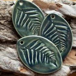 Fern leaf pendant huge